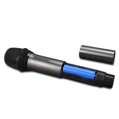 Langaton mikrofoni 2 pakkauksessa / Bluetooth Reverb Android-porttikaapelilla Musta
