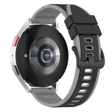 Kellon ranneke silikoni Musta + harmaa 22 mm
