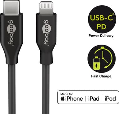 Lightning-USB-C™-lataus- ja synkronointikaapeli