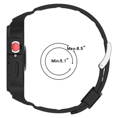 Kelloranneke suojakotelolla Huawei Watch Fit 3:lle Musta