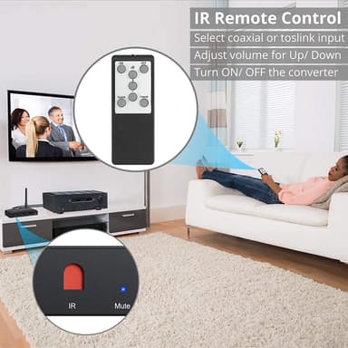 Digitaalisesta analogiseen -muunnin, 192 kHz, Bluetooth, DAC stereo
