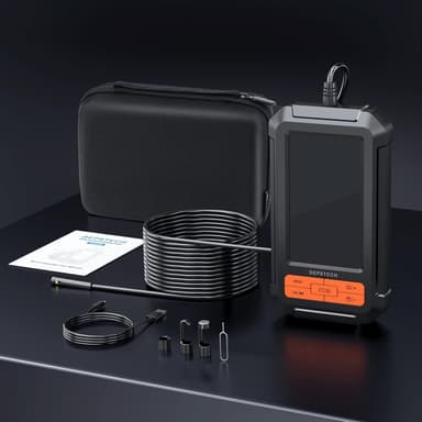 Endo-/Borescope-kamera 1080P digitaalinen tarkastuskamera, 5 m kaapeli 5,5 mm IP67 4,3 tuuman LCD-näyttö, 6x LED