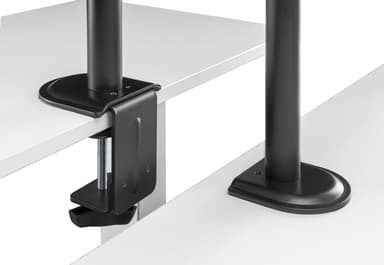 NÖRDIC näyttövarsi ja kannettavan tietokoneen pidike, näyttö 13–27"" enintään 8 kg, kannettava 15,6"", näytön pidike