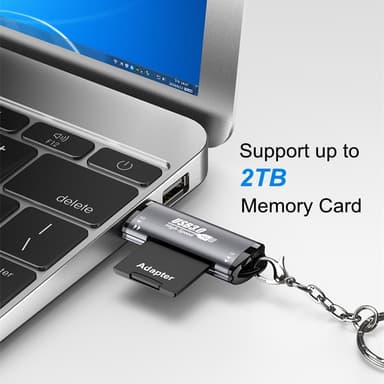 NÖRDIC USB-A 3.0 kortinlukija 2 Slot SD, MicroSD UHS-I