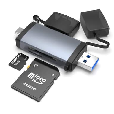NÖRDIC USB 3.0 kortinlukija 2 korttipaikkaa SD, MicroSD UHS-I