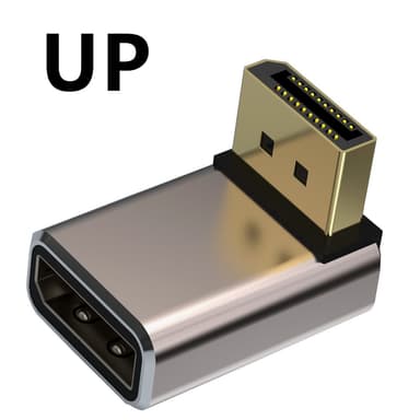NÖRDIC Displayport-sovitin uros-naaras 8K60Hz 4K144/120/60Hz