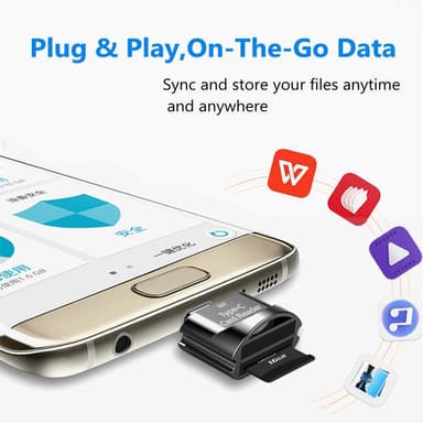 NÖRDIC USB-C 3.1 -Kortinlukija MicroSD UHS-I