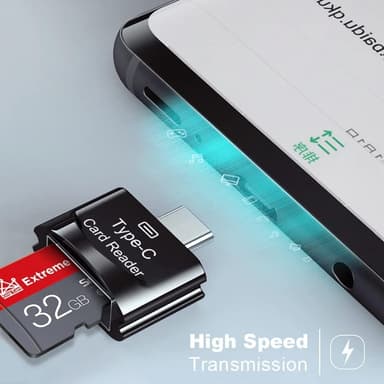 NÖRDIC USB-C 3.1 -Kortinlukija MicroSD UHS-I