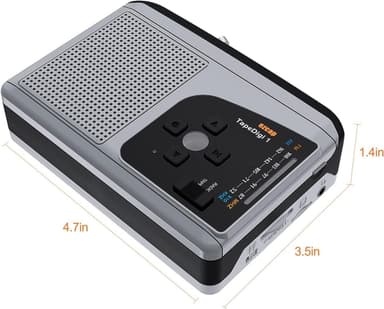 Ezcap-kasetista MP3-muuntimeksi digitaalinen kasettisoitin muuntaa nauhan MP3-muotoon MicroSD-kortille, tietokonetta ei tarvita