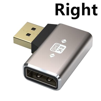 NÖRDIC Displayport-sovitin uros-naaras 8K60Hz 4K144/120/60Hz