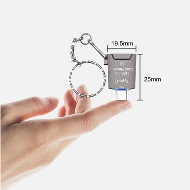NÖRDIC USB-C 3.0 -kortinlukija MicroSD UHS-I