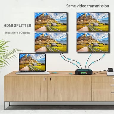 NÖRDIC Splitter 1–4 4K30Hz Ultra HD 3D HDCP 2.2