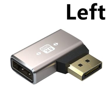 NÖRDIC Displayport-sovitin uros-naaras 8K60Hz 4K144/120/60Hz