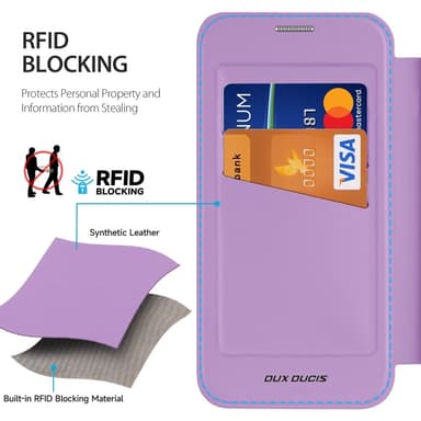 DUX DUCIS Samsung A16 Skin X Pro Lompakkokotelo - Violetti