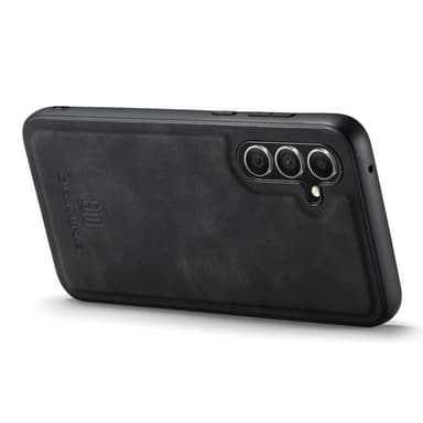 DG.MING Samsung A16 Premium PU-nahka Hybridi Suojakuori - Musta