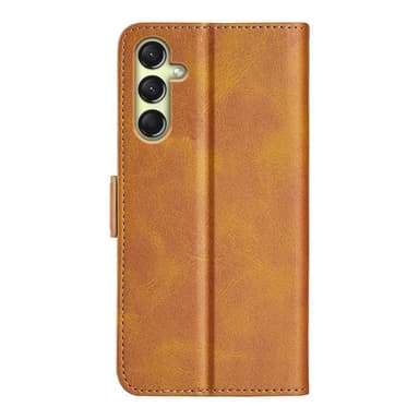 SKALO Samsung A16 Premium Wallet Lompakkokotelo - Ruskea