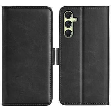 SKALO Samsung A16 Premium Wallet Lompakkokotelo - Musta