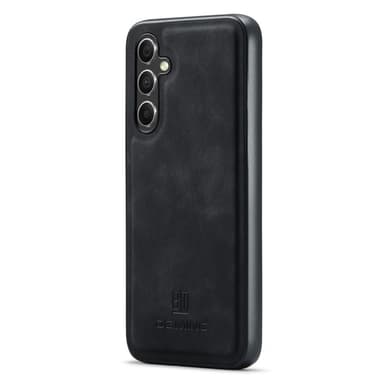 DG.MING Samsung A16 Premium PU-nahka Hybridi Suojakuori - Musta