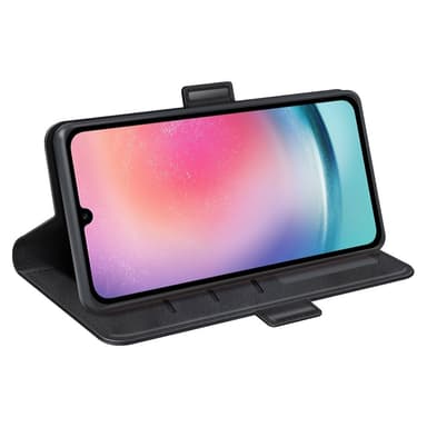 SKALO Samsung A16 Premium Wallet Lompakkokotelo - Musta