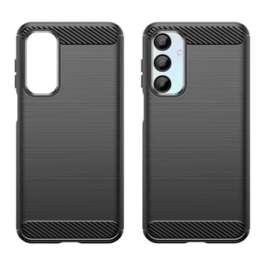 SKALO Samsung A16 Armor Carbon Iskunkestävä TPU suojakuori - Musta
