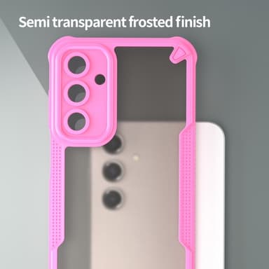 SKALO Samsung A16 Armor Hybrid Frosted Suojakuori - Pinkki