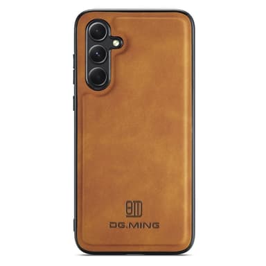 DG.MING Samsung A16 Premium PU-nahka Hybridi Suojakuori - Ruskea