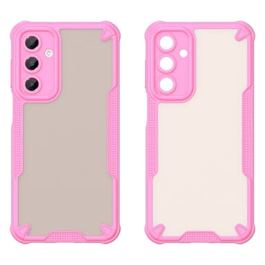 SKALO Samsung A16 Armor Hybrid Frosted Suojakuori - Pinkki