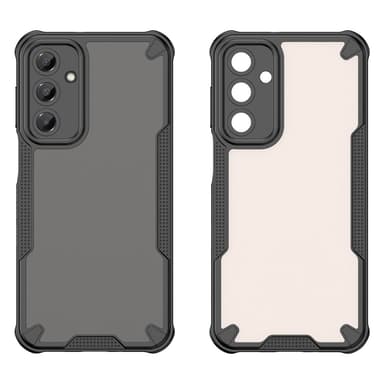 SKALO Samsung A16 Armor Hybrid Frosted Suojakuori - Musta