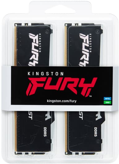 Kingston FURY Beast RGB 64 GB DDR5 RAM muisti 6000 MT/s CL30 (musta)