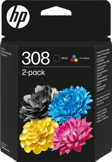 HP 308 mustekasetti (musta/kolmiväri)