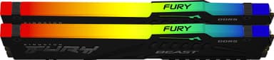 Kingston FURY Beast RGB 32 GB DDR5 RAM muisti 6000 MT/s CL36 (musta)
