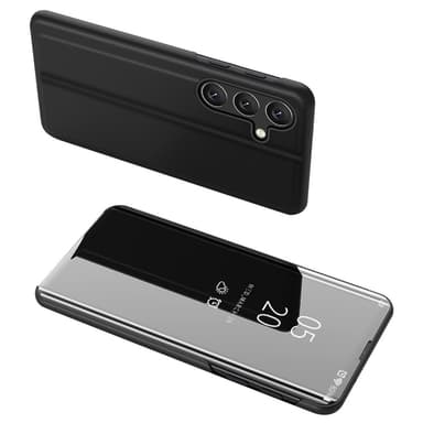 SKALO Samsung A16 Clear View Mirror Lompakko - Musta