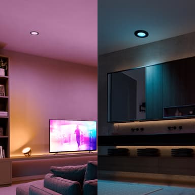 Philips Hue WCA Slim pieni upotettava LED-valaisin (musta)