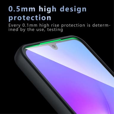 SKALO Samsung A16 Skin-touch Hybrid Suojakuori - Musta