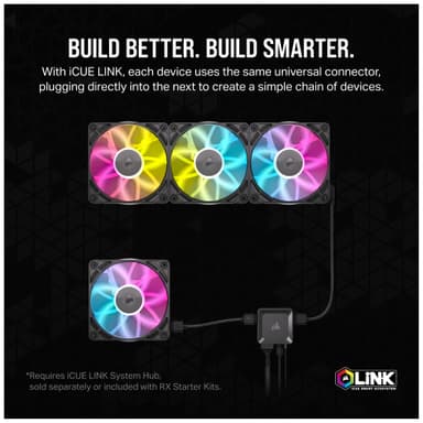Corsair iCUE LINK RX120 RGB 120 mm PWM lisätuuletin