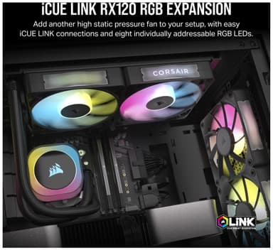 Corsair iCUE LINK RX120 RGB 120 mm PWM lisätuuletin