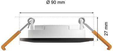Philips Hue WCA Slim pieni upotettava LED-valaisin 3 kpl (musta)