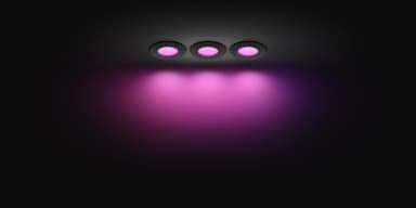Philips Hue WCA Slim pieni upotettava LED-valaisin 3 kpl (musta)