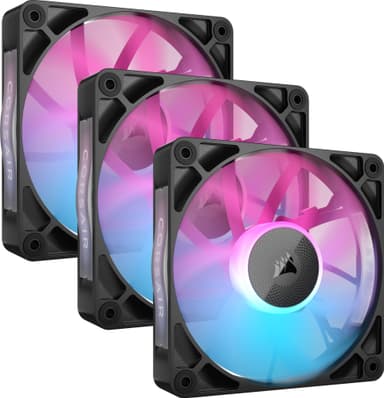 Corsair iCUE LINK RX120 RGB 120 mm PWM tuuletin aloituspakkaus (3 kpl)
