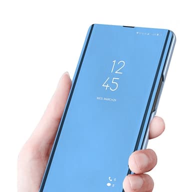 SKALO Samsung A16 Clear View Mirror Lompakko - Musta