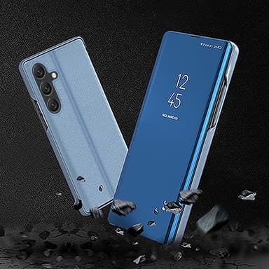 SKALO Samsung A16 Clear View Mirror Lompakko - Hopea