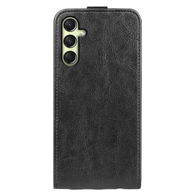 SKALO Samsung A16 Vertical Flip PU-Nahka Lompakkokotelo - Musta