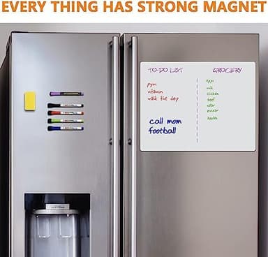 Magneettinen taulu jääkaappiin Valkoinen A3