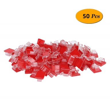 Itsekiinnittyvä kaapelin pidike 50 kpl Läpinäkyvä