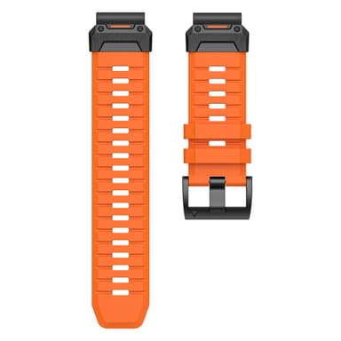 22 mm:n kellohihna Garmin Fenix 3/5/5X/6X/7X:lle Oranssi