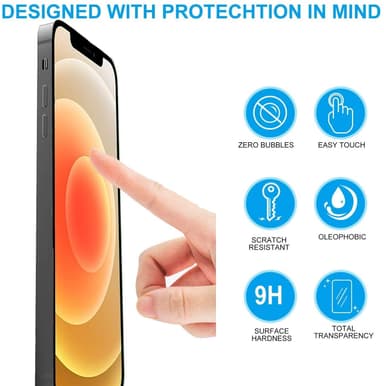 Näytönsuoja iPhone 12/12 Pro karkaistu lasi