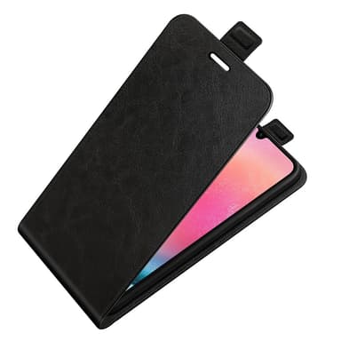 SKALO Samsung A16 Vertical Flip PU-Nahka Lompakkokotelo - Musta