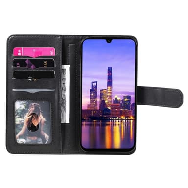 SKALO Samsung A16 10-lokeroa Lompakkokotelo - Musta