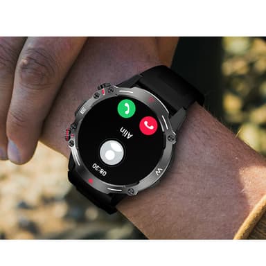 Älykello / urheilukello Bluetooth-puheluilla Musta