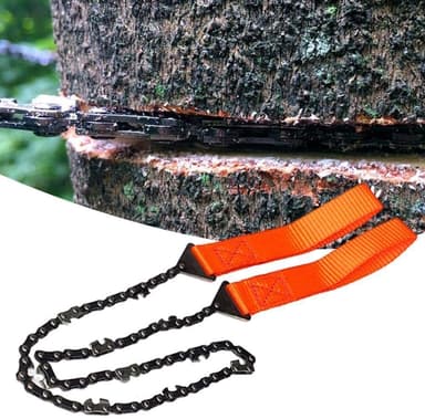 Taskukokoinen käsikäyttöinen moottorisaha oranssi